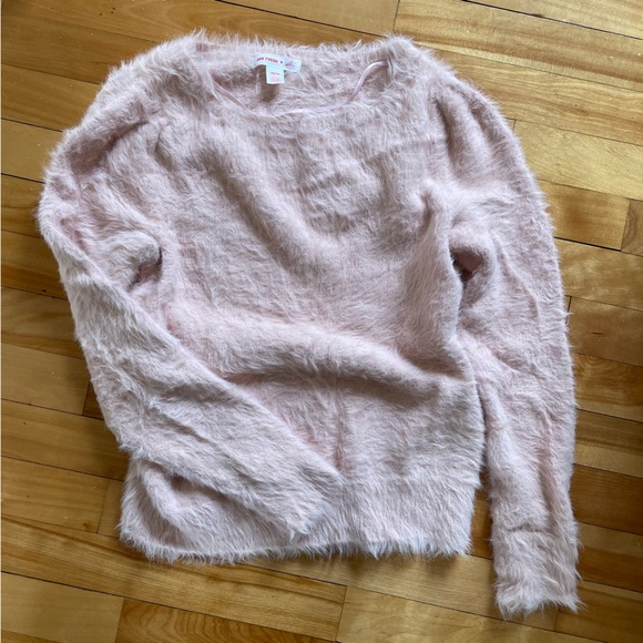 Jillian Harris X Joe Fresh Light Pink Eyelash Tori Sweater - Picture 3 of 6